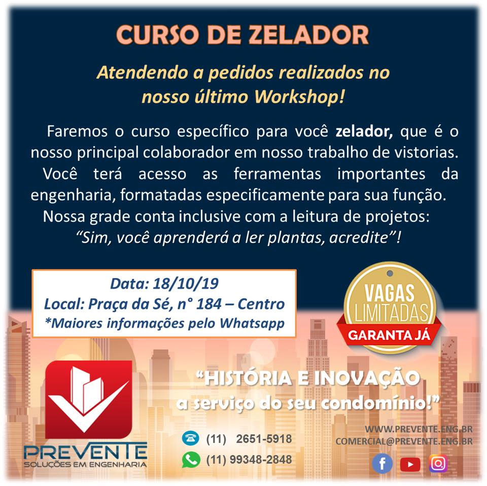 Curso Zelador