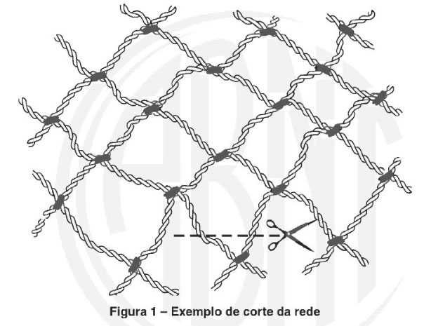 Rede de proteção cortada