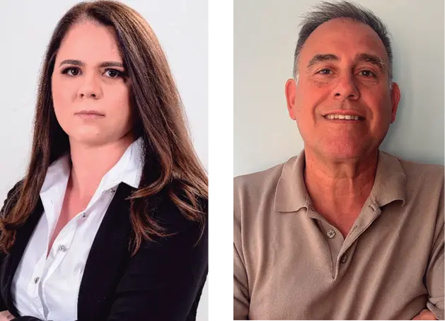Jaqueline Damas Meireles e Sérgio Fernandes, síndicos profissionais 