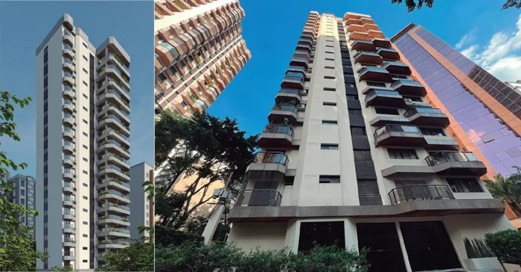 Projeto de modernização do arquiteto Mauro Martins para condomínio da zona sul